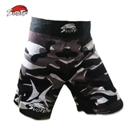 mma three color camouflage breathable cotton boxing personality training special shorts mma fight shorts sanda muay thai boxing