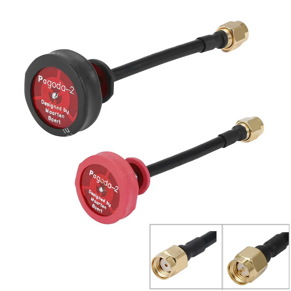 Всенаправленная всенаправленная плоская пагода FPV антенна 5 8G 5dBi 50W RHCP SMA/RP SMA 80