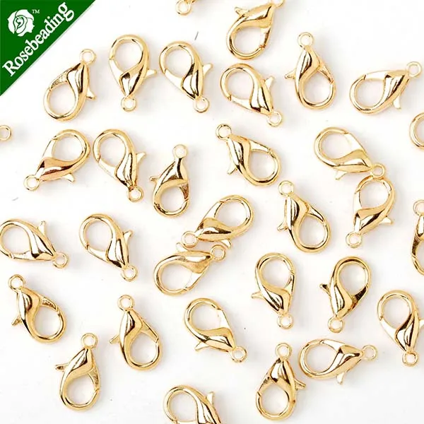 KC Gold 18 мм цинковый сплав цепи застежка, застежка омаров Продано 50 шт в pkg-100686 - Цвет: KC Gold