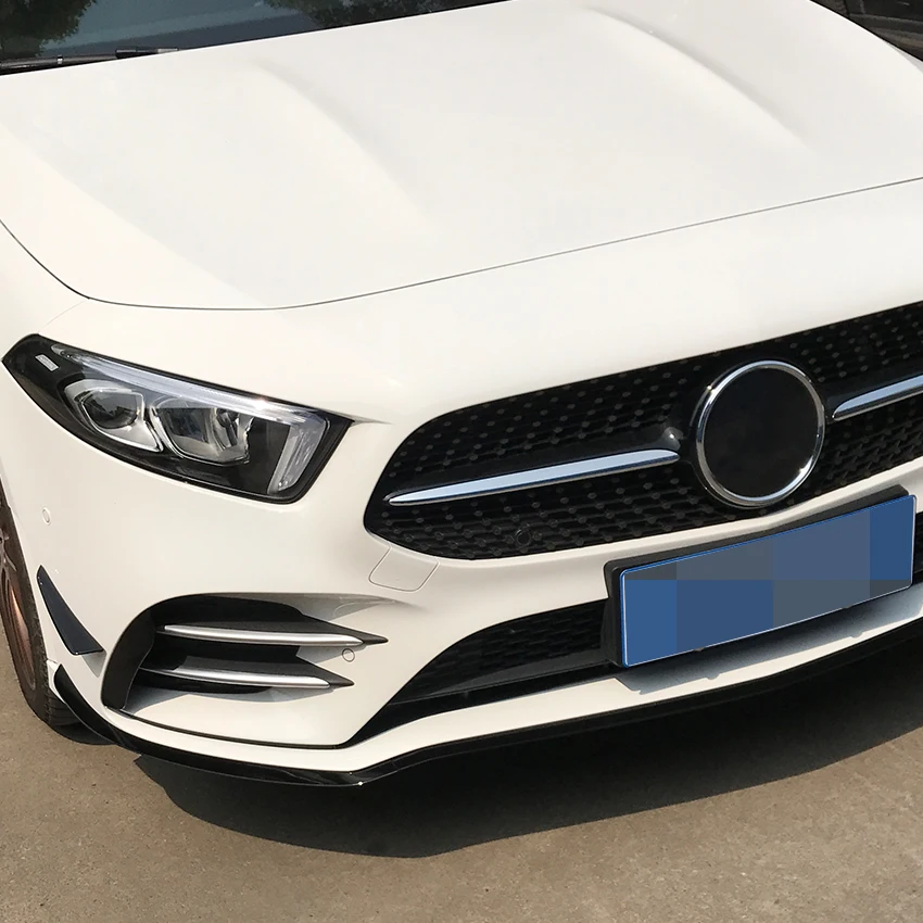 Накладка на передний бампер, стикеры на крылья и облицовка для Mercedes Benz A Class W177 V177 A180 A200 A220 A250 A35 - аксессуары для стайлинга автомобиля.