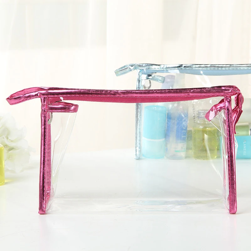 

Transparent Fashion Makeup Bag Water-proof PVC Washing Bag Leisure Cosmetic bag Female Beauty Storage Pouch