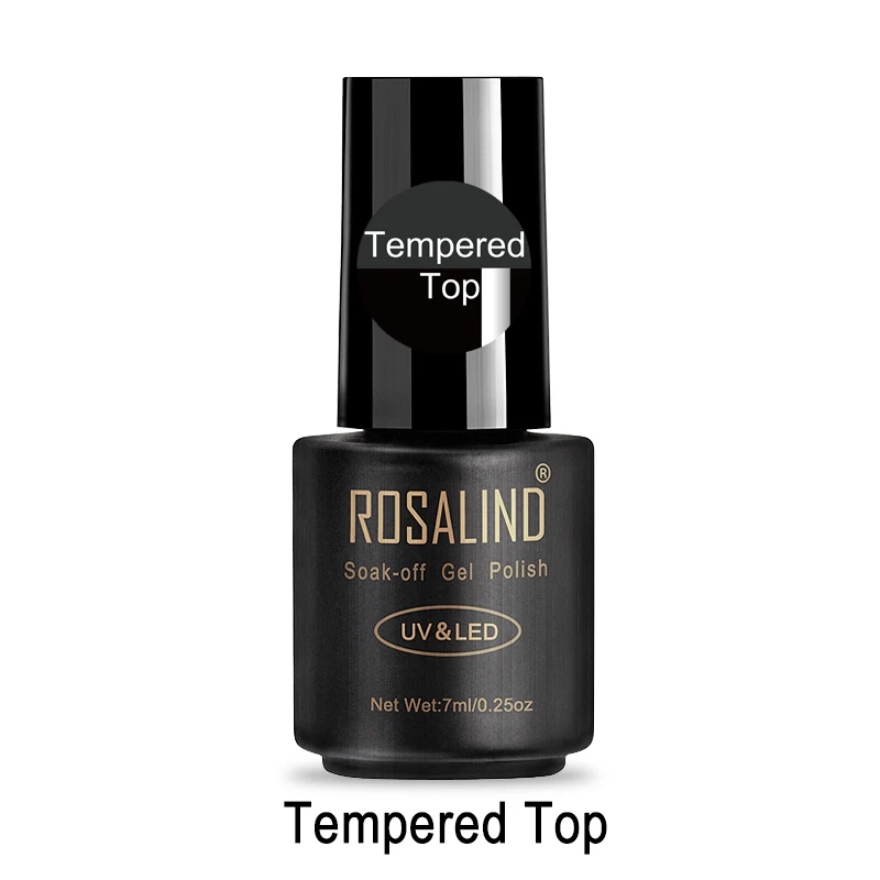 ROSALIND Гель-лак верхнее Базовое покрытие блестящее длительное укрепление 7 мл Прозрачный Маникюр УФ ПРАЙМЕР Гель-лак для нейл-арта Базовое покрытие