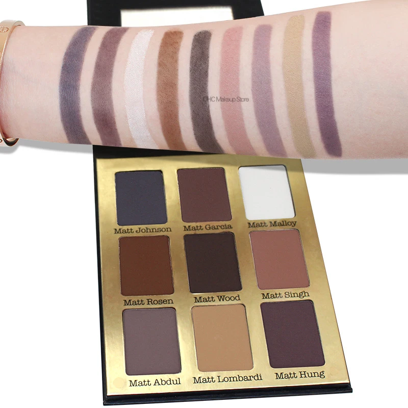 Палитра теней для век Палетка матовых нюдовый макияж бальзам праймер макияжа