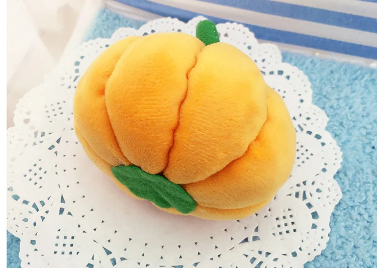 1 шт. новинка игрушки для собак в форме тыквы милая искусственная пищалка