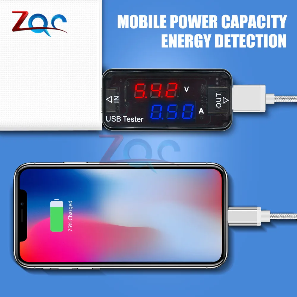 USB-тестер для измерения напряжения и силы тока 3 Бит | Инструменты