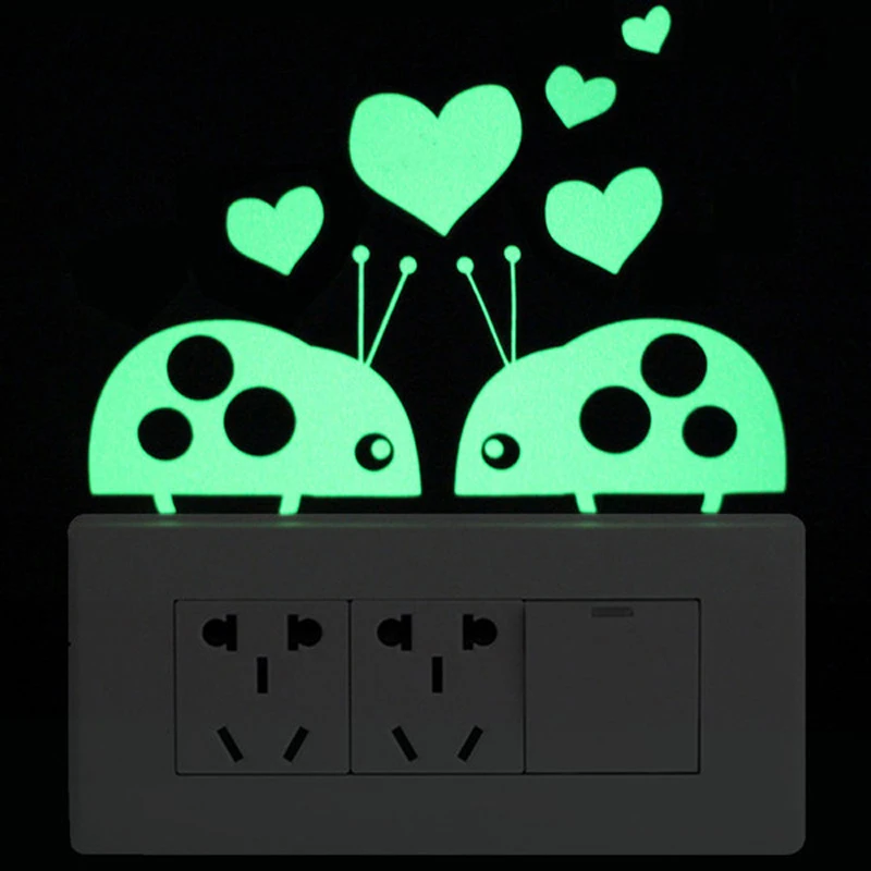 3D Наклейка на стену s для детской комнаты светящаяся наклейка кошка светится в