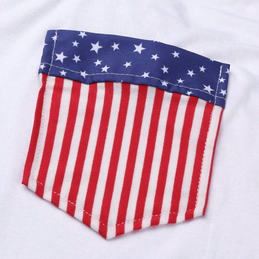 2019 новая футболка женская летняя американский флаг в полоску с принтом звезд