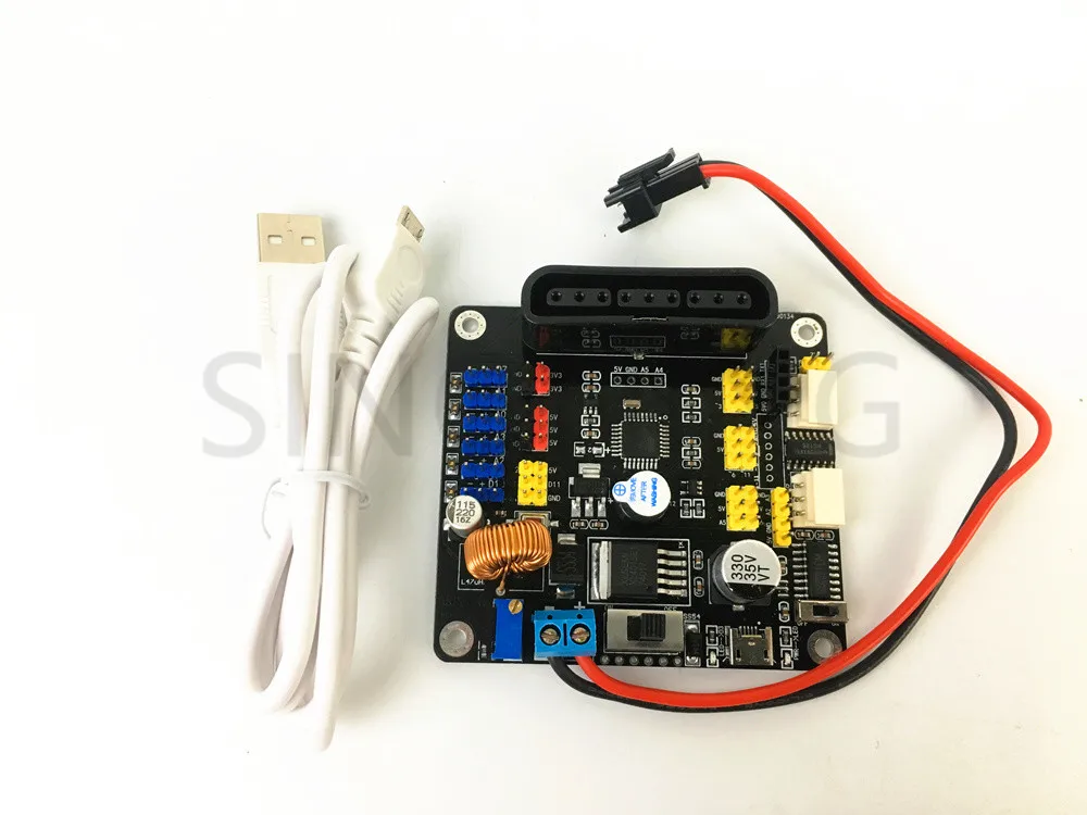Arduino uno щит для 6 dof robot arm микроконтроллера ps2 с кодом|Программируемые игрушки| |