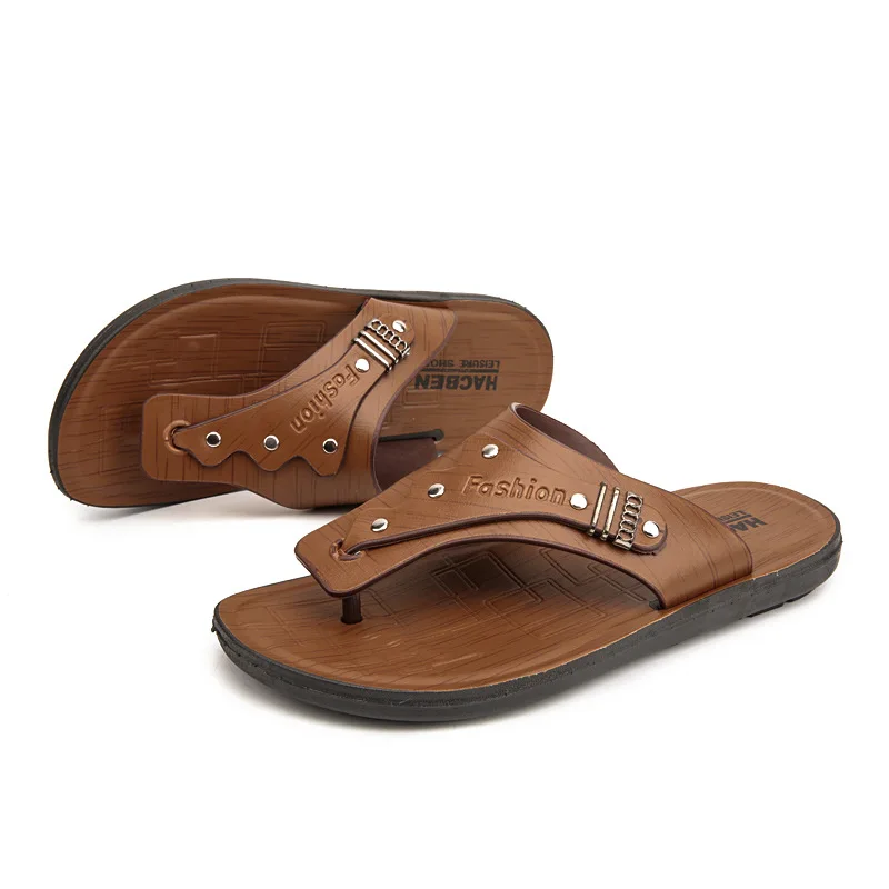 

New Arrival 2019 Summer Men Flip Flops Beach Sandals Non-slide Male Slippers High Quality Zapatos Hombre Casual Shoes