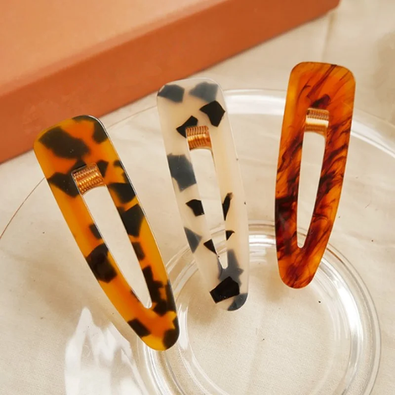 Акриловые Leopard модные женские туфли Заколки для волос заколки аксессуары для волос заколки для девушек Заколки для волос украшения