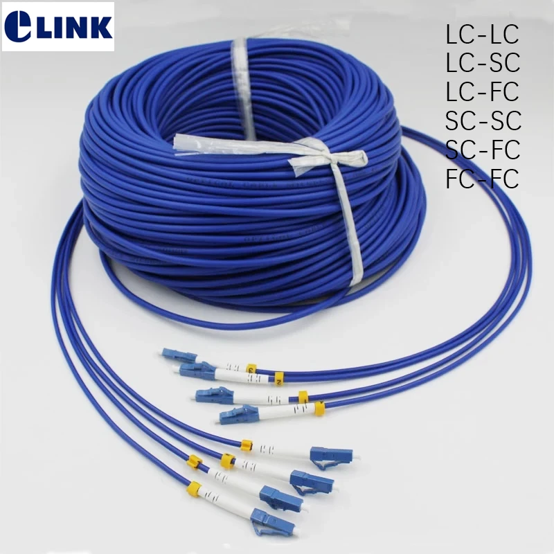 5 шт. 3mtr 4 ядра SM бронированные волокна patchcords SC LC FC ST APC Singlemode Бронированный