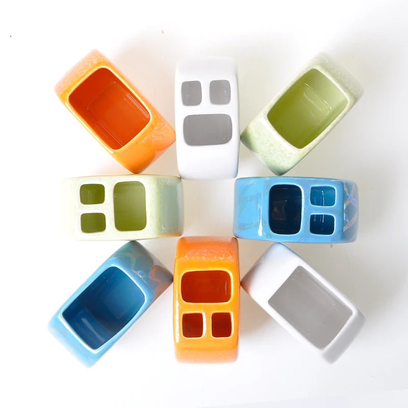 Круглая Керамическая посуда для ванной комнаты набор из четырех предметов