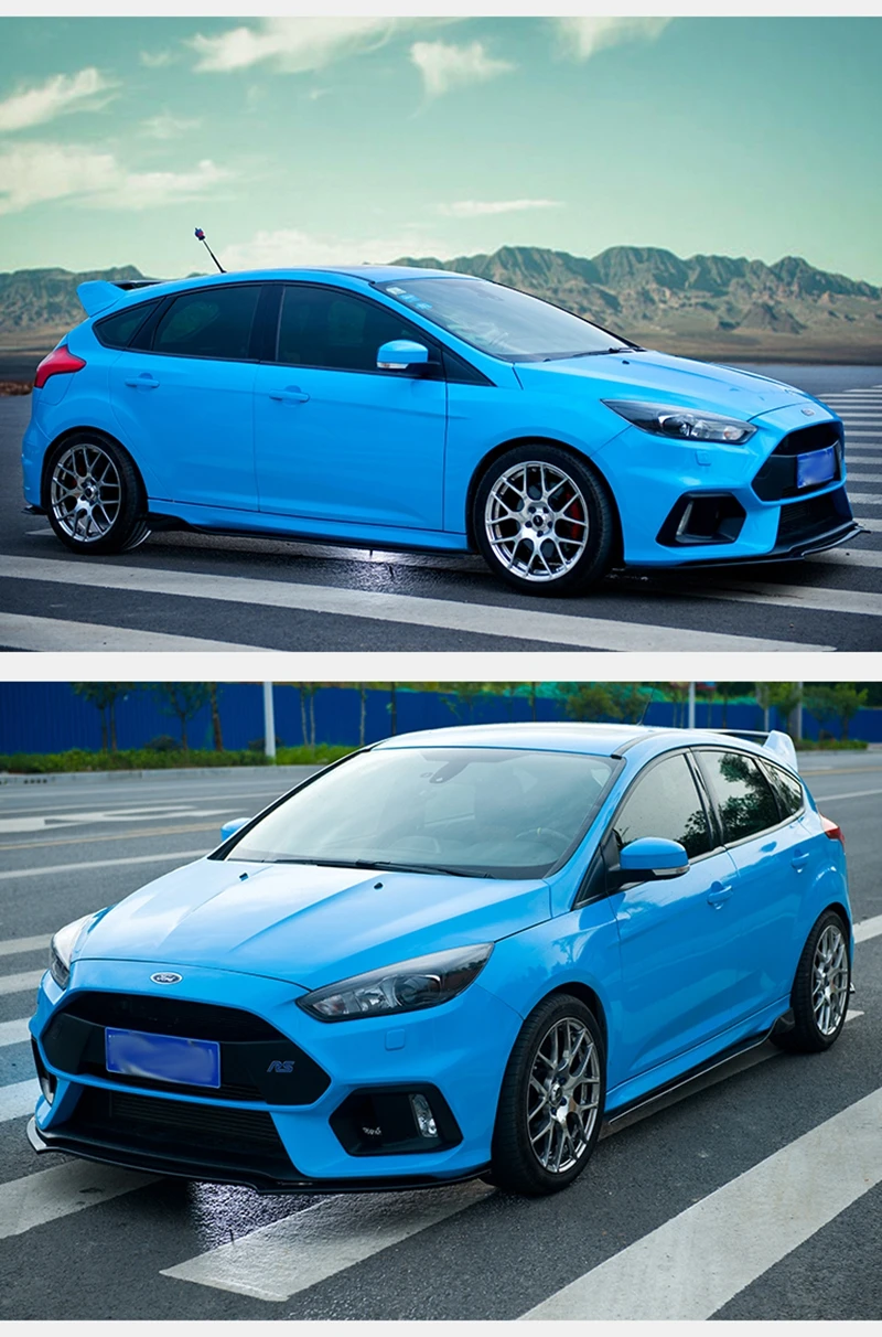 Для Ford Focus спойлер 2012 2013 ABS Пластик Неокрашенный задний спойлер крыло, крышка багажника автомобиля для укладки волос