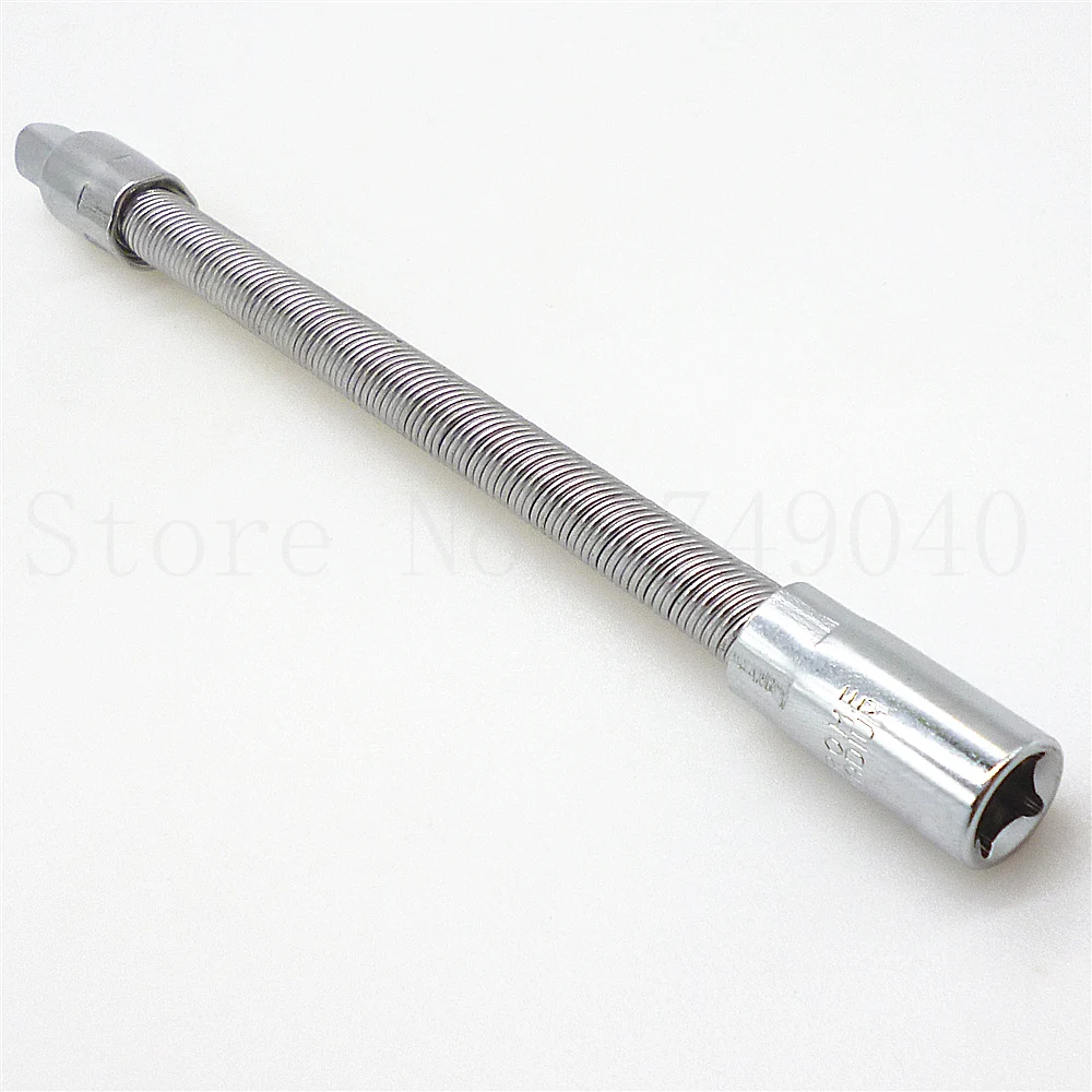 Flexible Extension Bars 1/4&quot Drive 150mm Long Socket Ratchet Mechanic Tool Wrenches Flex Spring | Инструменты