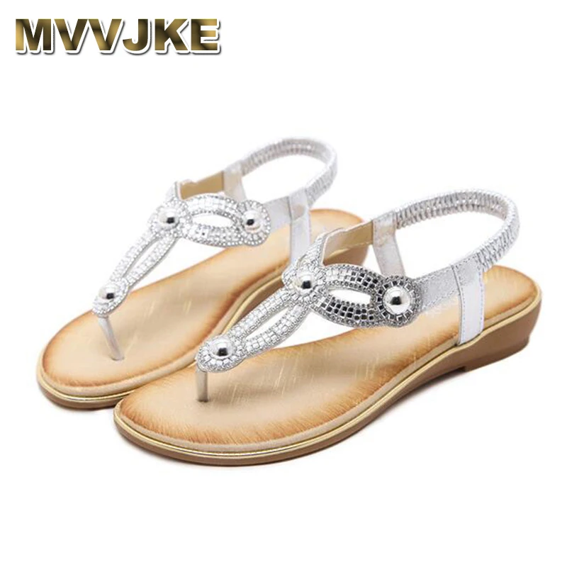 

MVVJKESandals женская обувь; Sandalia Feminina; Размеры 2018 повседневные Вьетнамки; Летние туфли; Модные стразы; Сандалии-гладиаторы; Женские сандалии-глад...