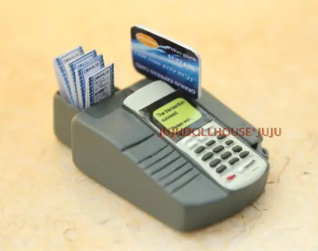 Мини 1/12 весы POS Кредитная карта машина супермаркет регистр Кукольный домик