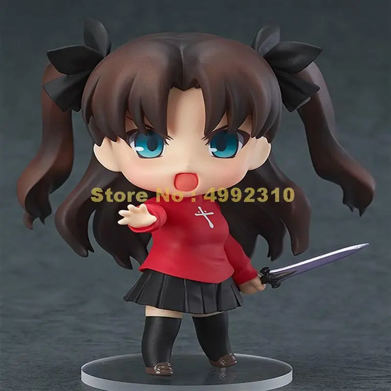 anime cute fate stay night tohsaka rin face changeable pvc action figure collection model doll 10cm Toy | Игрушки и хобби