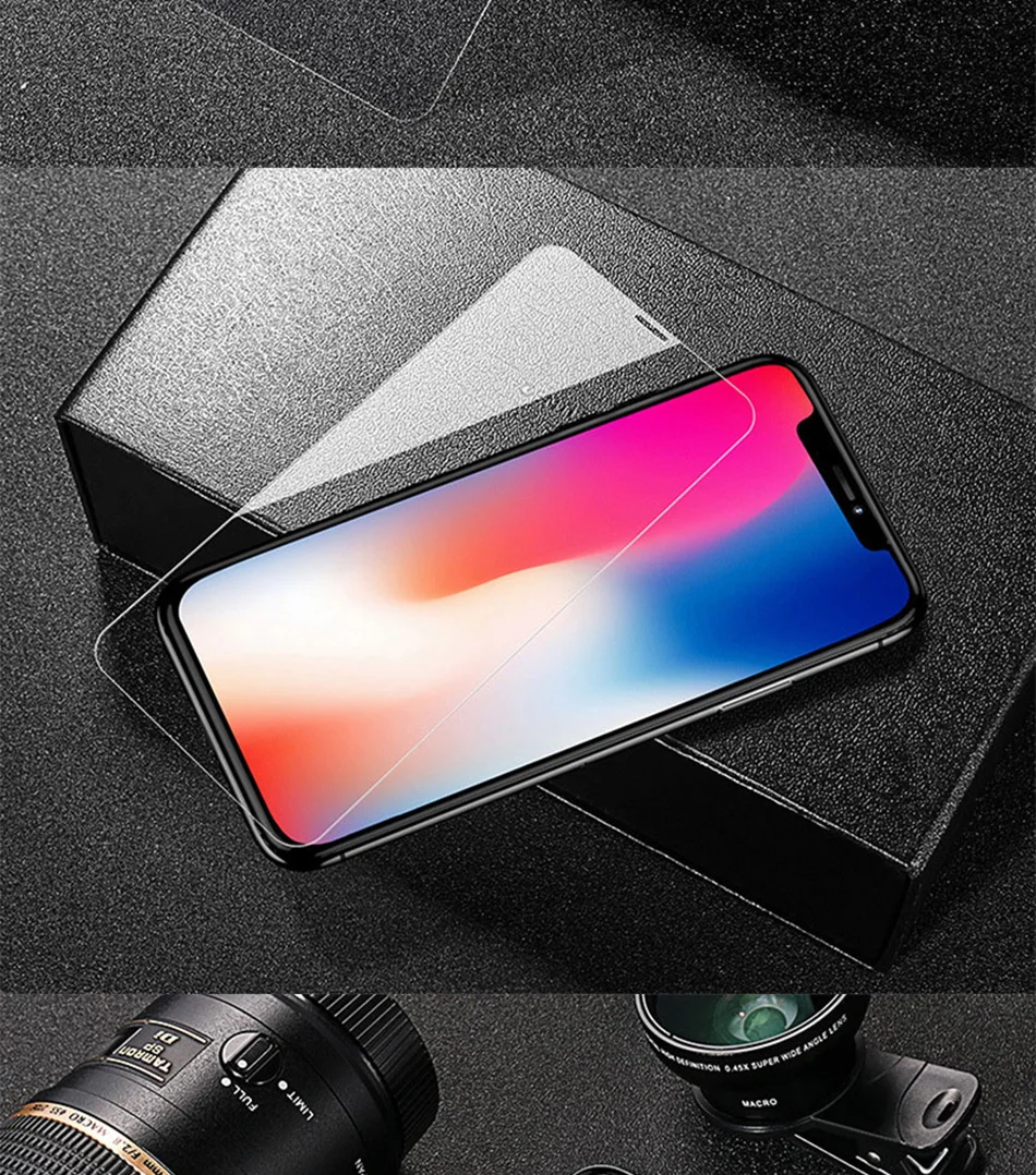 3 шт./лот, защита экрана, закаленное стекло для iPhone X, XR, XS Max, 8, 7 Plus, 6, 6S Plus, 5, 5S, SE, Защитная пленка для экрана, стекло для телефона
