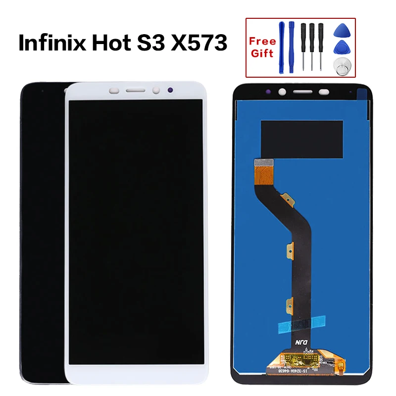 ЖК-экран для Infinix Hot S3 LCD X573 ЖК-дисплей с сенсорным экраном и дигитайзером полный