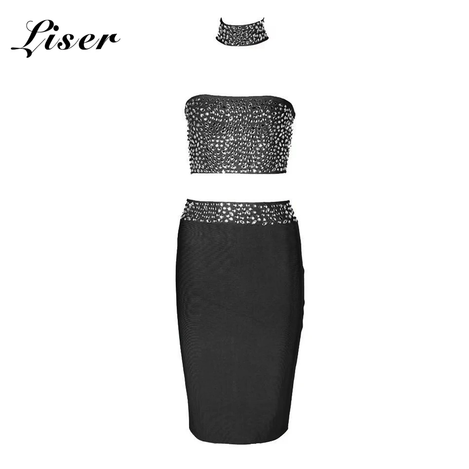 Новинка лета 2018 женское платье без бретелек обтягивающее из двух частей с