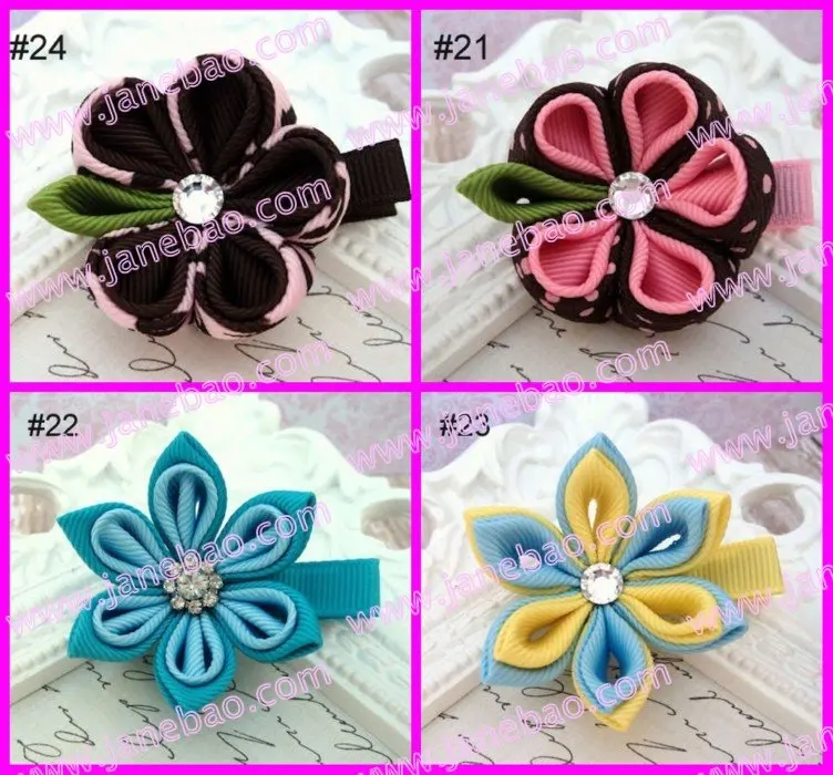 Бесплатная доставка разноцветные Розовые заколки для волос 20 шт. в виде цветов