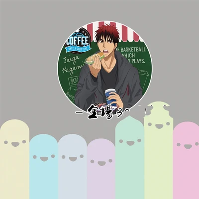 ZXFJXR 58 мм Kuroko без корзины баскетбольный Kagami Taiga Cola гамбургерская версия значки
