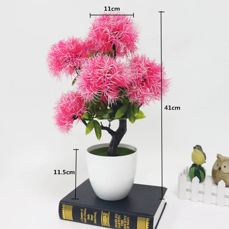 Искусственное растение Flone в горшке искусственное дерево пластиковые цветы