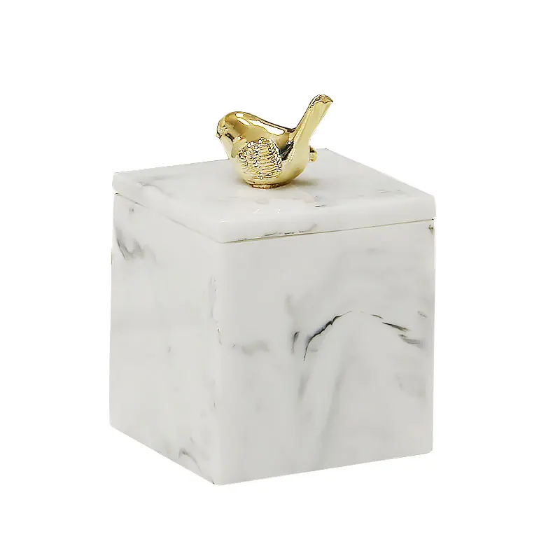 Скандинавские смолы мраморная текстура хлопок тампон коробка зубочистка