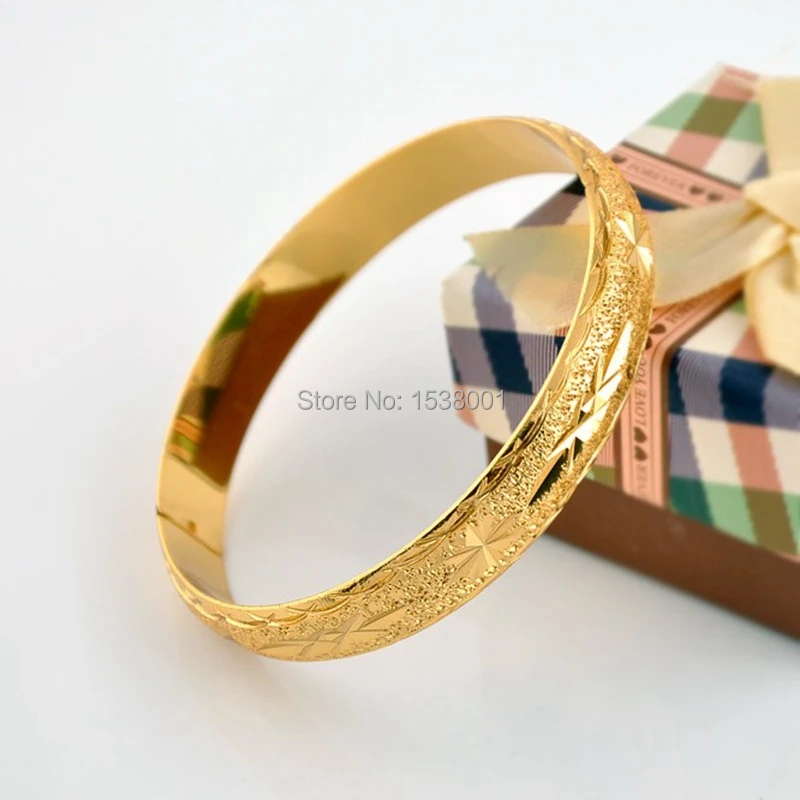 Женский браслет однотонный на запястье жёлтый золотистый Свадебный женский