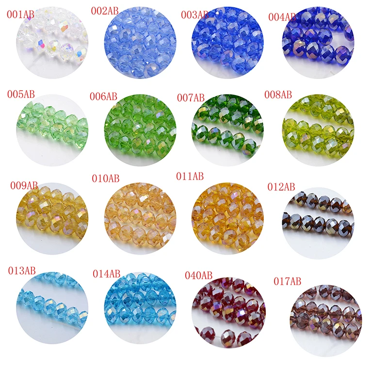 AB Цвет 3*4 мм 140 шт Rondelle Австрия граненые Хрустальные стеклянные бусины Свободные