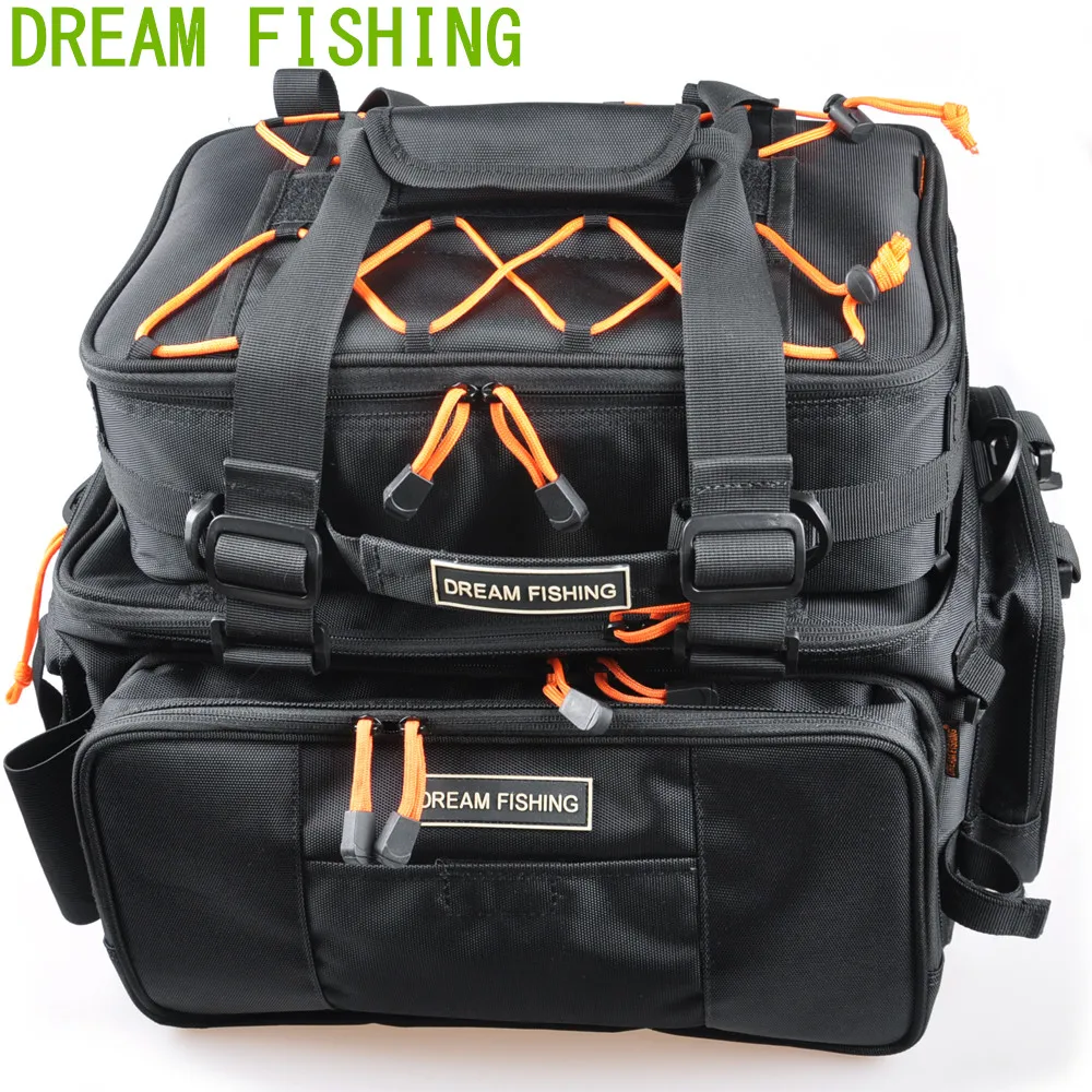 DREAM FISHING 45.5x25x21cm Multifunction Fishing Bag 2 Bags Bolsa De Pesca Waterproof Tools Lure Outdoor | Спорт и развлечения