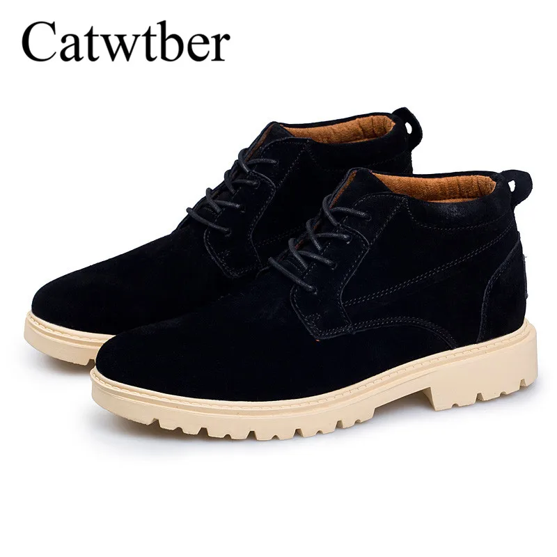 Catwtber Новый Открытый мужские полусапоги Классические Осенние Для Мужчин's