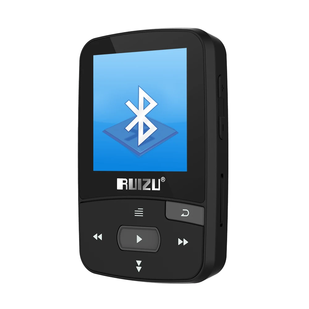 RUIZU X50 Спортивный Bluetooth MP3 плеер 8 ГБ мини зажим с экраном поддержка FM запись