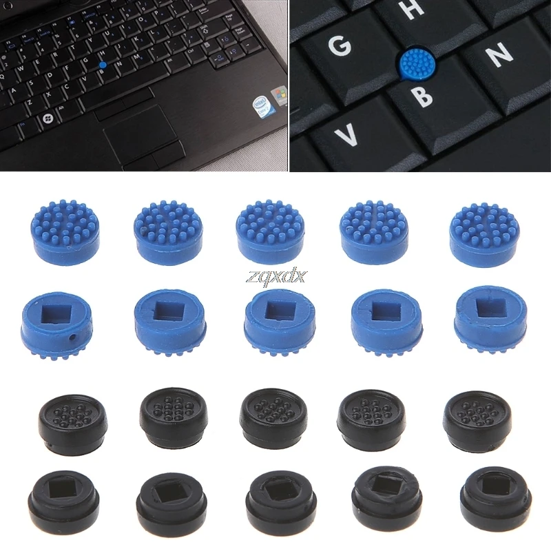 10 шт. Trackpoint Pointer Mouse Stick точечный колпак для клавиатуры ноутбука DELL черный/синий