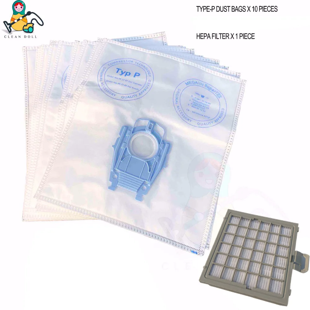 Сменные пылесборники с фильтром для BOSCH TYPE P BSG8 VS08 BSG8PRO1 BSG8PRO2/15 BBZ123FP BBZ41FP BSG 80000 89999