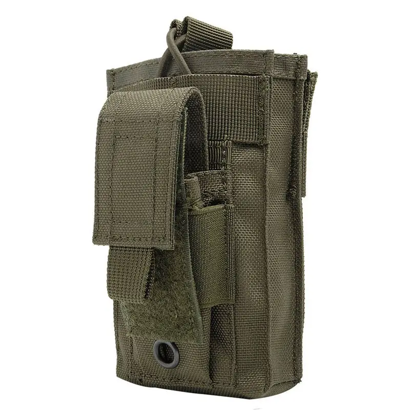 Single Green Военный Molle Чехол тактический одиночный/двойной/тройной Открытый верх подсумок Многофункциональный страйкбол пистолет охотничий Быстрый мешки для патронов - Цвет: Single Green