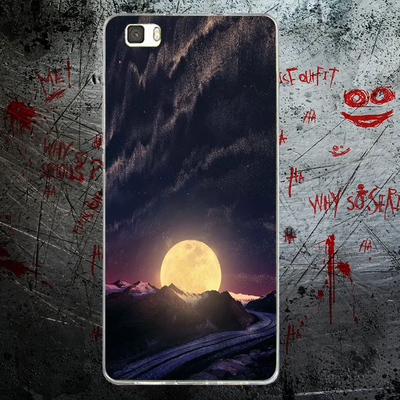 Мягкие чехлы для телефонов Huawei P8 P9 P10 P20 Lite Mate 10 Pro Y5 Y6 II Y7 Honor 6X 7X 9 Moon Stars Colorful Planet Mount
