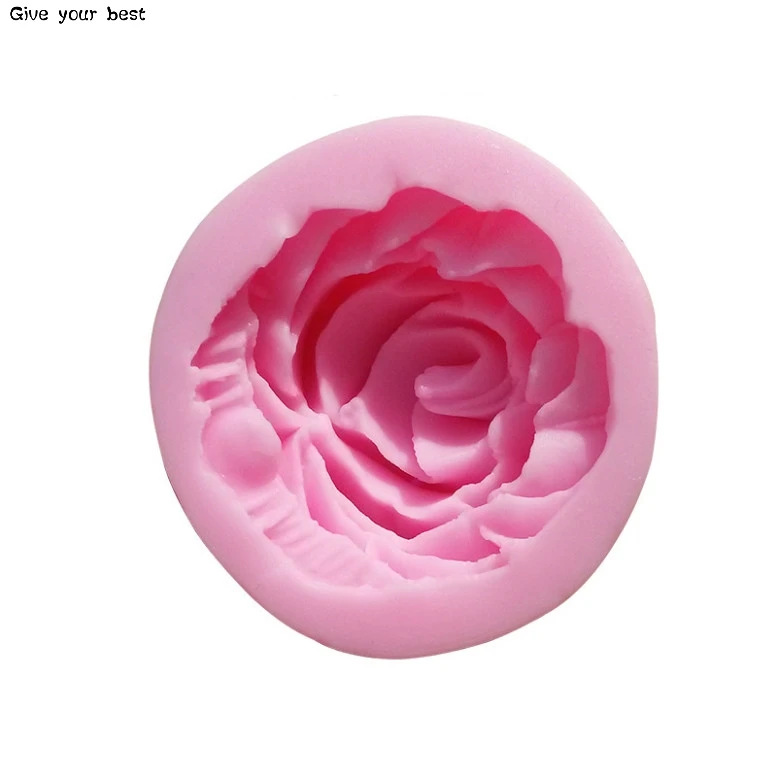 Силиконовая 3D форма для цветов розы помадки Украшение Тортов мыло шоколад формы