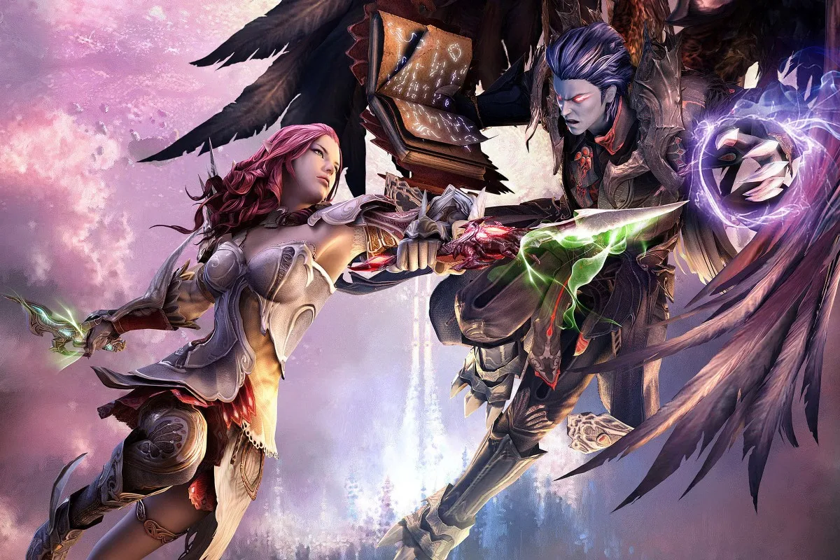 Аниме MMORPG PDM187 Настенный декор тканевый постер с рисунком на заказ (рама доступны)