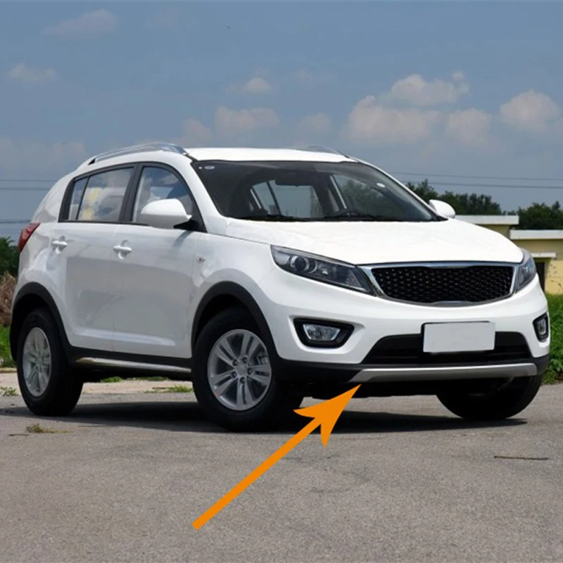 2011 2015 для kia Sportager Высокое качество пластик ABS Хром Передний + задний бампер