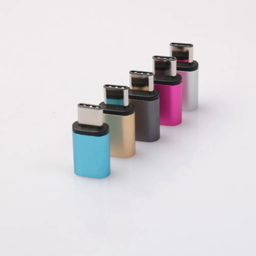 Металлический корпус USB3.1 Тип C штекер к микро USB разъем адаптера 100 шт./лот|usb female