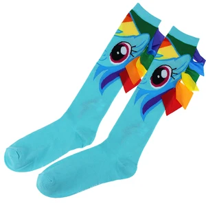 Носки женские, до середины икры, хлопковые, ручная работа