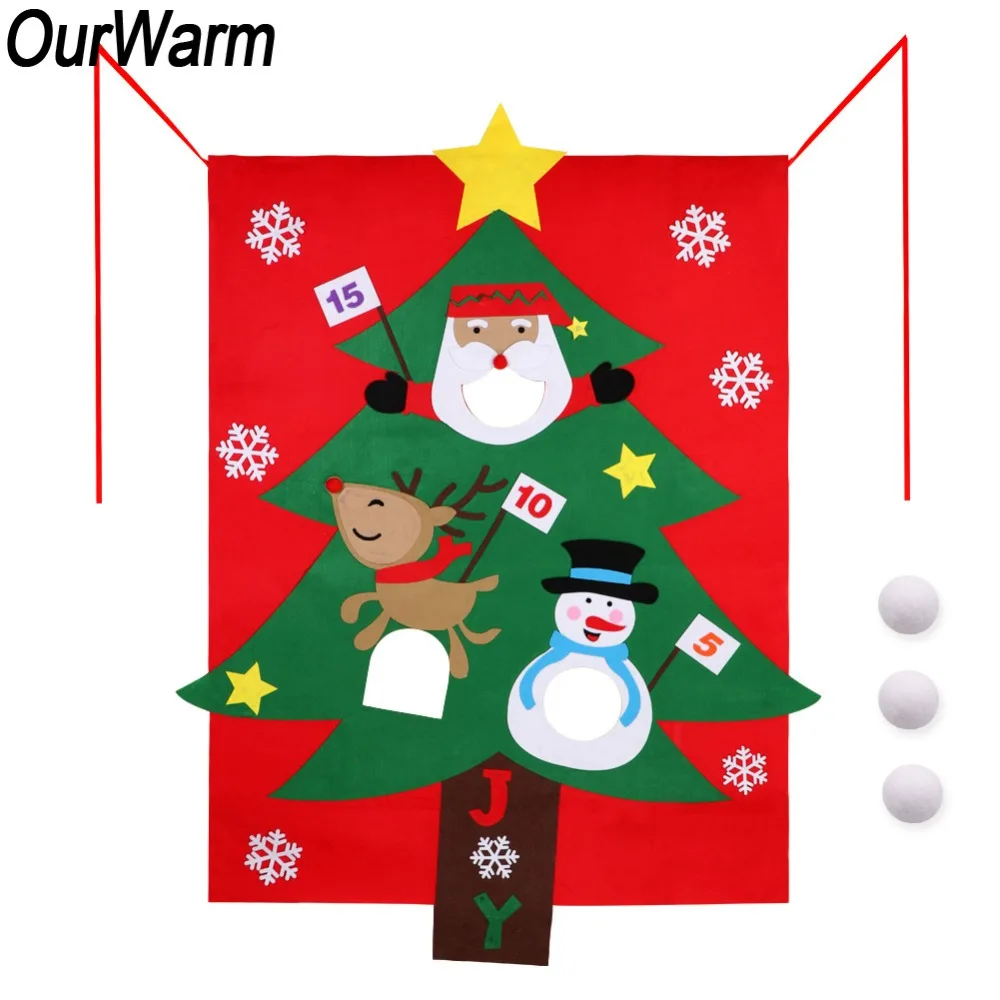 OurWarm Рождественская игра для бросания снежков елка олень подвесное бросание