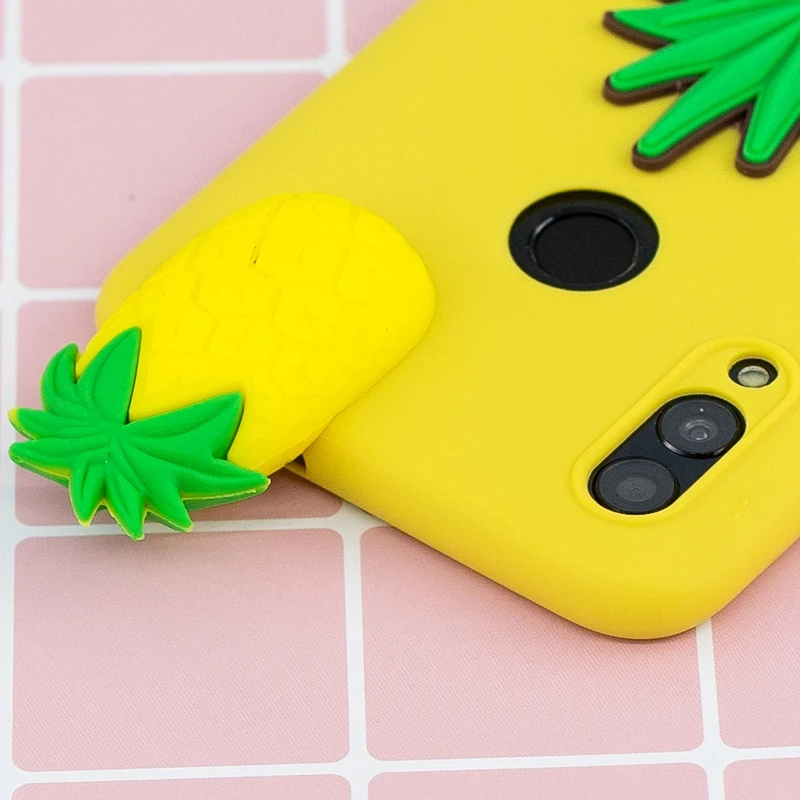 3D Cartoon Unicorn For Huawei Honor 10 Lite Case Cute Toys Silicone Bumper P Smart 2019 Cover |