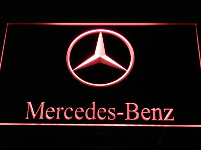 Неоновый светильник d004 Benz Signss Led Signss с переключателем вкл/выкл 20+ цветов 5 размеров или разных цветов с пультом дистанционного управления