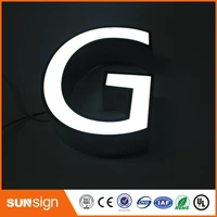 hot sale electronic panel frontlit stainless steel led letters sign