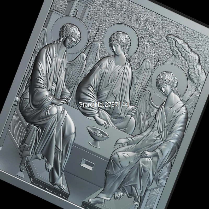 3d модель Day of the Holy Trinity_Pentecost рельef STL формат религиозная 3D для ЧПУ в формате STL|for