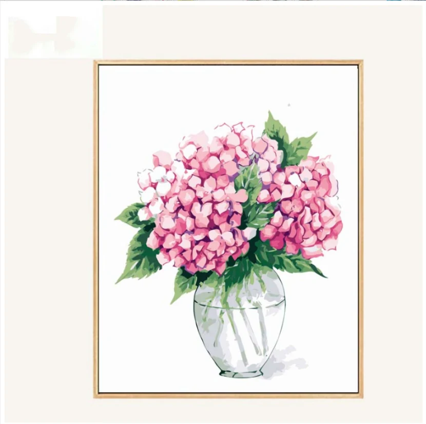 Раскраска по номерам цветочный Рисунок номеру холст краски ing наборы