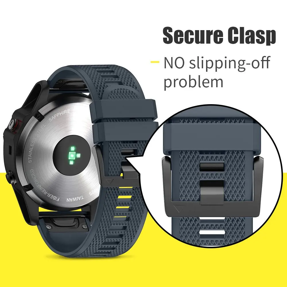 Простой в использовании ремешок для часов 20 мм 22 мм 26 мм для Garmin Fenix 5X5 5S Plus 3 3HR Forerunner 935 S60 смарт-ремешок для часов