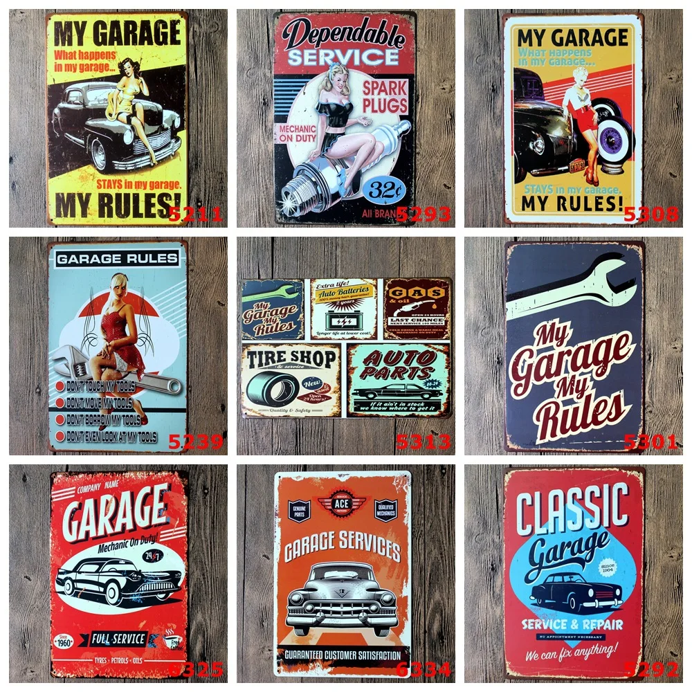 

Wholesale 200 PCS plate vintage home decor metal Tin signs wall sticker decorative metal plaques for bar wall art craft 20X30 CM
